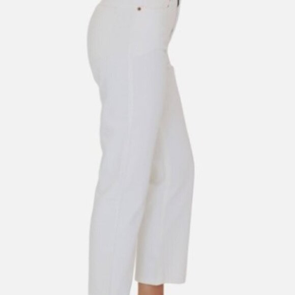 AVES LES FILLES High Rise Straight Leg Cropped Jeans Size 30 - Picture 2 of 8